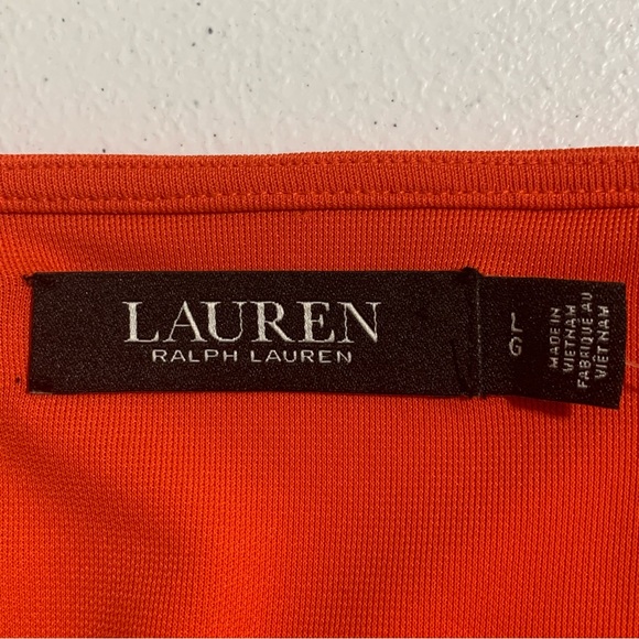 Lauren Ralph Lauren Women’s Ruffle-Trim Surplice Jersey Top-Size L NWT - Picture 7 of 9